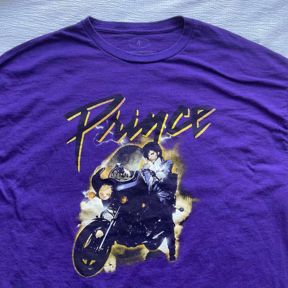 Prince Purple Rain Graphic T-Shirt / Mens Size 3X-Large Short Sleeve Purple Tee